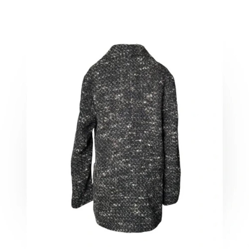 J.Jill Women Wool Alpaca Double Breasted Coat Jacket Gray Lined Button Up - XS - Picture 4 of 7